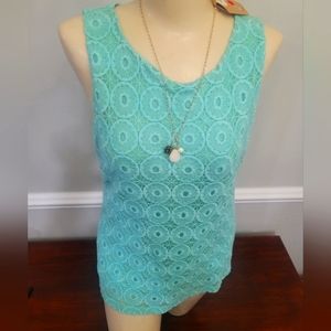 BANANA REPLUBLIC Womens Tank Top Crochet
